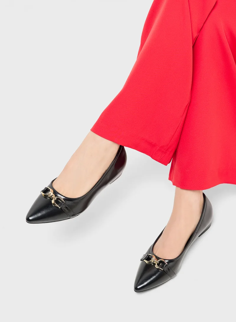 ELLA Womens Pointed Ballerina Flat