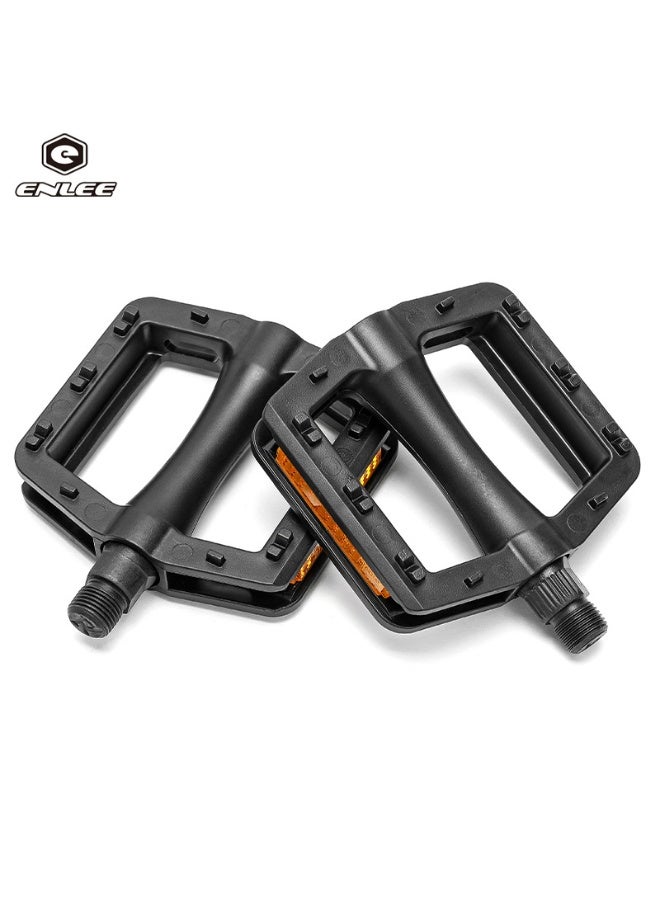 ENLEE Fixed Gear Bicycle Pedals - High-Performance Plastic Bearing Foot Pegs