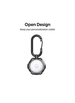 SYOSI 4 Pcs AirTag Cases, Rugged Silicone AirTag Holder with Carabiner Clip Keychain, Protective Cover for Apple AirTags for Luggage Finder, Locating Keys, Pet Collar Tracker  - Image 5