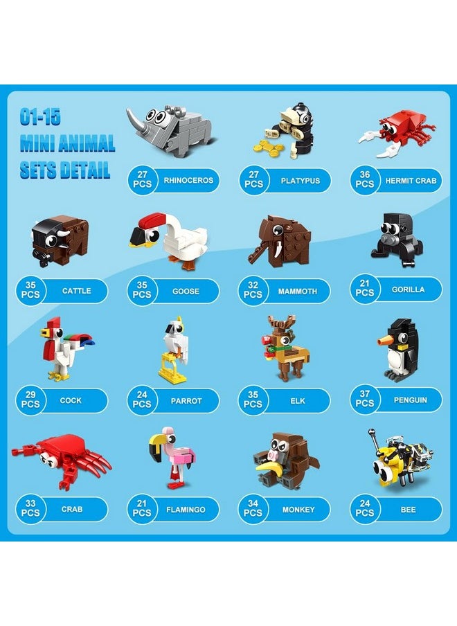 Hogokids - 30 Packs Party Favors For Kids - 867Pcs Animals Building Blocks Sets For Classroom Prizes Goodie Bag Fillers Stocking Stuffers Birthday Valentines Easter Gifts For Kids Boys Girls 6+ - Image 1