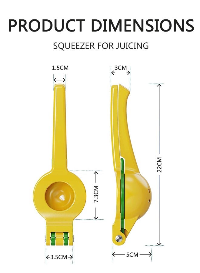 وهاواي 2-in-1 Lemon Lime Squeezer, Manual Juicer Citrus Squeezer Press for Max Extraction, Ergonomic Fruit Hand Press Squeezer for Effortless Use and Easy to Clean 22x5cm - Image 2