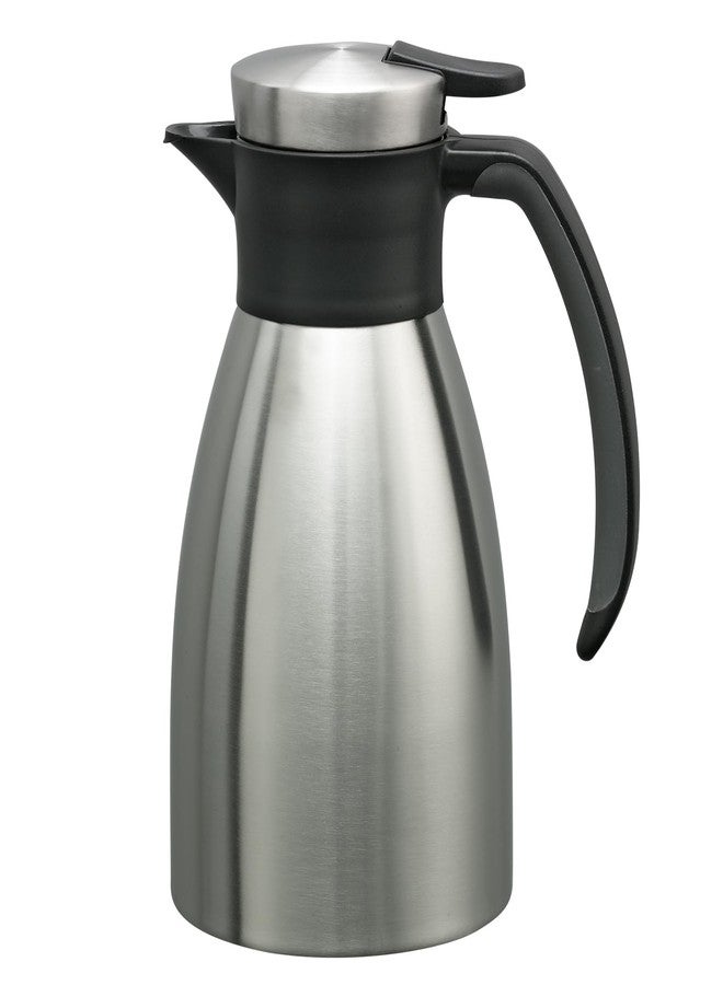 Service Ideas 83706V2 Slim Server, Vacuum Insulated, Stainless Steel, 0.6 Liter (20 Ounce), Brushed - Image 1