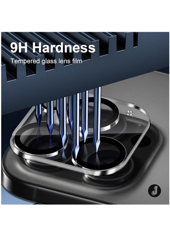 JAJEEK "2024 Camera Protection for iPhone 16 Pro/Pro Max – 3-Pack Tempered Glass Lens Protector, HD Clear, 9H Hardness, Anti-Scratch, Full Coverage" - Image 4
