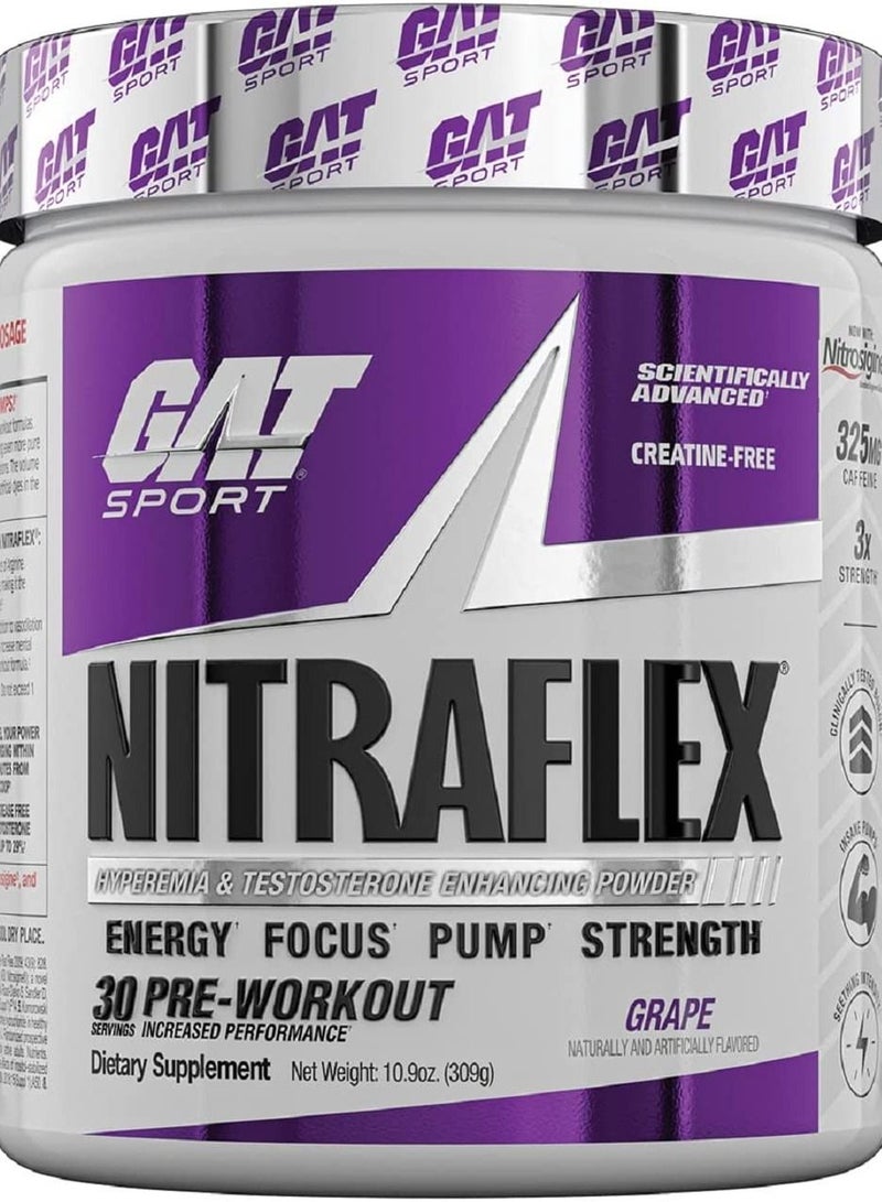 GAT SPORT Gat NitraflexTestosterone Boosting Powder Grape