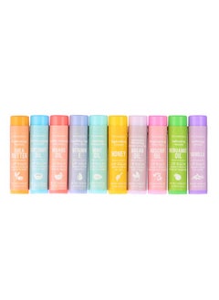 Expressions Expressions 10pc Lip Balm Collection -Hydrating Lip Balms Infused- Enriched Lip Balm Set  - Image 4