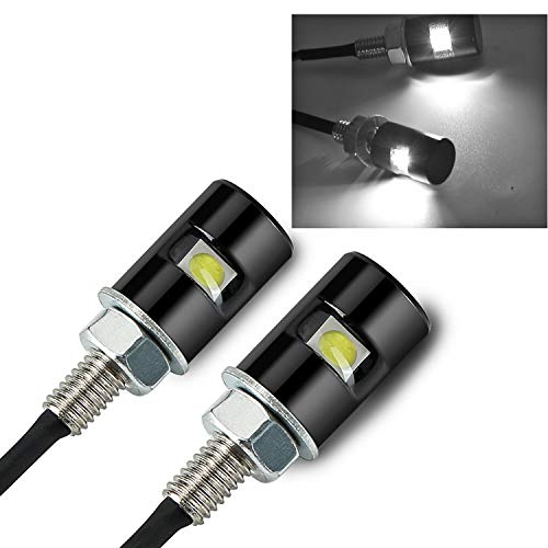 RUPSE 2pcs License Plate Light,12V Waterproof LED Bulb,License Tag Screw Bolt Lamp for Car Motorcycle Truck RV ATV Bike (White) - Image 1