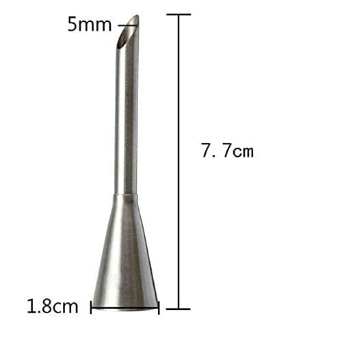 Perfect Pricee 6mm Stainless Steel Cream Icing Piping Nozzle Tip with Closed Star Opening, Silver - Image 5