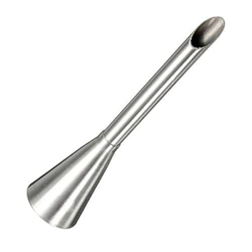 Perfect Pricee 6mm Stainless Steel Cream Icing Piping Nozzle Tip with Closed Star Opening, Silver - Image 1