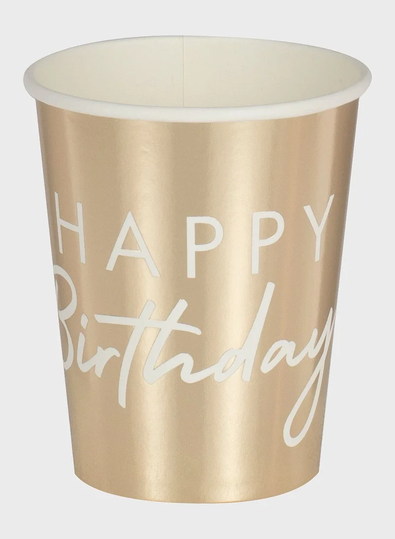 Ginger Ray Happy Birthday Cup