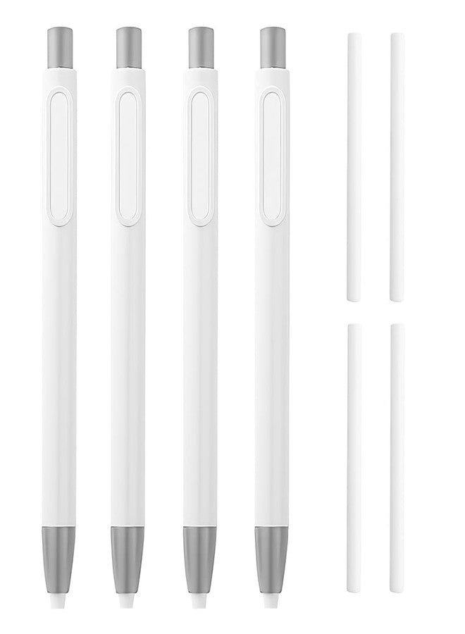 Geluode 4Pcs Retractable Click Eraser with 4Pcs Refill Erasers, Premium Pen Style Rubber Stick Erasers Mechanical Grip Eraser for Kids Students Artist Painting Writing - Image 1