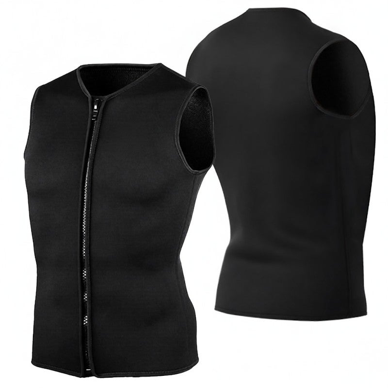 Slinx Thermal Wetsuit Top 3mm Premium Neoprene Fabric - Thermal Suede Lining Sleeveless Wetsuit Vest for Water Sports Undersea Activities - Image 2