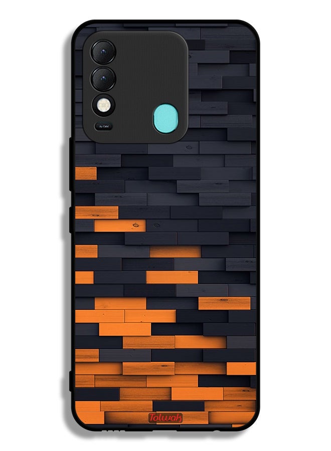 Tolwak Tecno Spark 8 Protective Case Cover Wooden Wall - Image 2