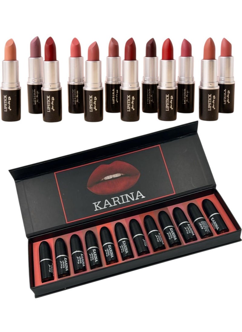 Karina 12-Piece MAKE UP Lipstick 