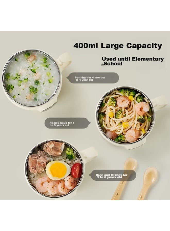 Boboduck Children's Constant Temperature Bowl, Baby Food Smart Insulated Bowl, Waterproof And Scald-proof 316l Stainless Steel Tableware F9303 - Image 4