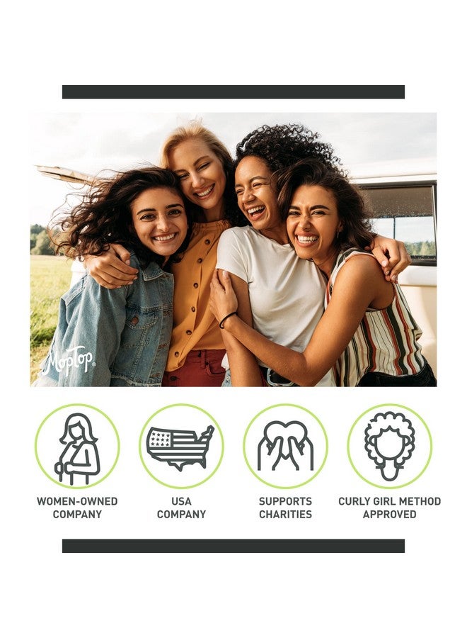 MopTop Gentle Shampoo Salon Quality Reduces Frizz Cleanses Hair All Hair Types Sulfate & Paraben Free Color Safe Increases Moisture & Manageability For Smooth Silky Hair 32Oz - Image 3