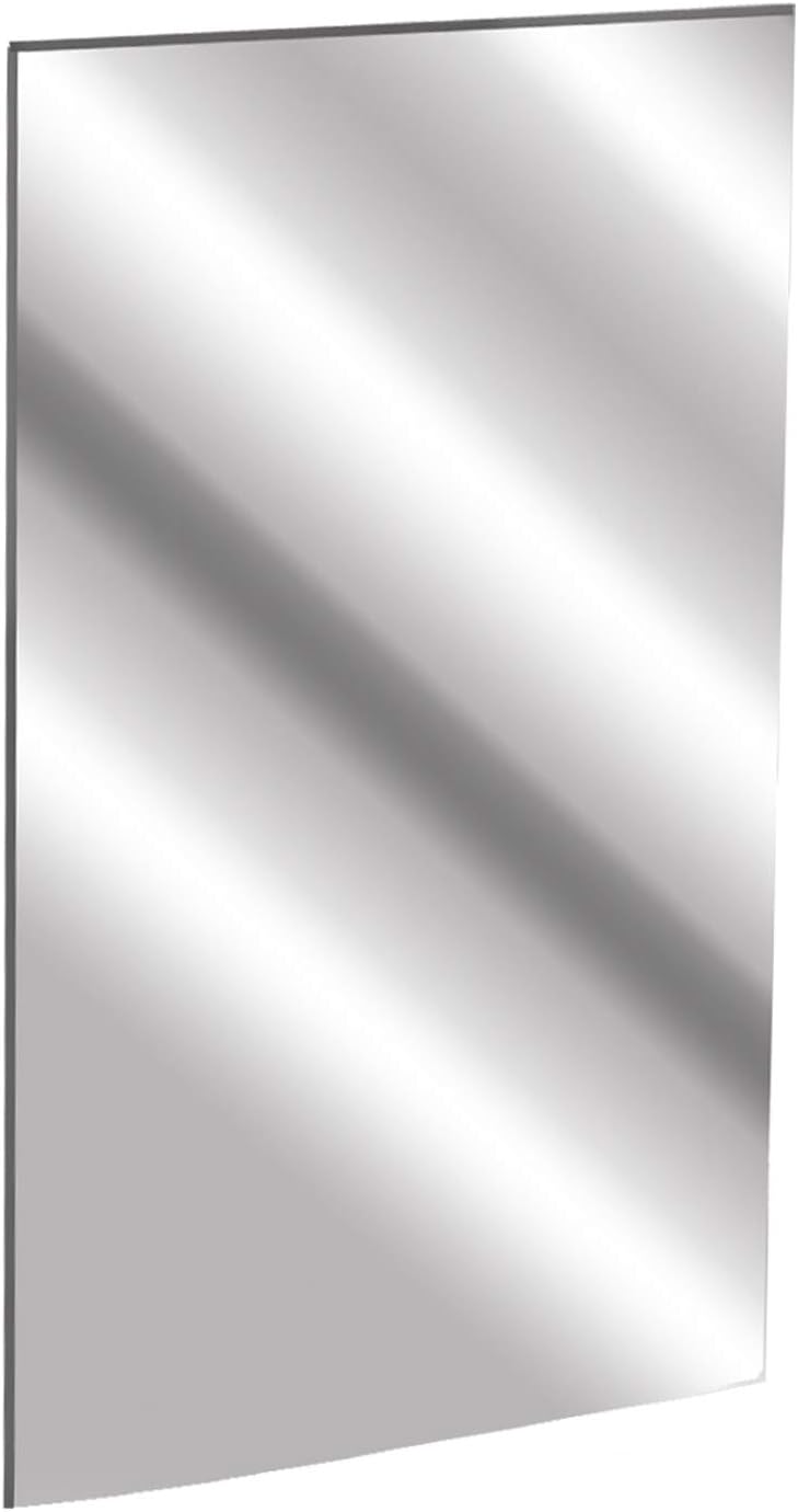 JING 12" x 24" 1/8" Acrylic Mirror Sheet - 3mm Platic Silver Safety Mirror - Plexiglass Bathroom Mirror Board - Durable Un-Break - for Gym Dance Studio Room Depot Nursery Home Decoration Mirror… - Image 1