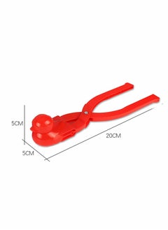 KASTWAVE Snowball Maker Toys Game Clip Spherical Duck Snowman Heart Snow Ball Sand Mold Tool Beach Toy Fun Winter for Outdoor Fight Red  - Image 3