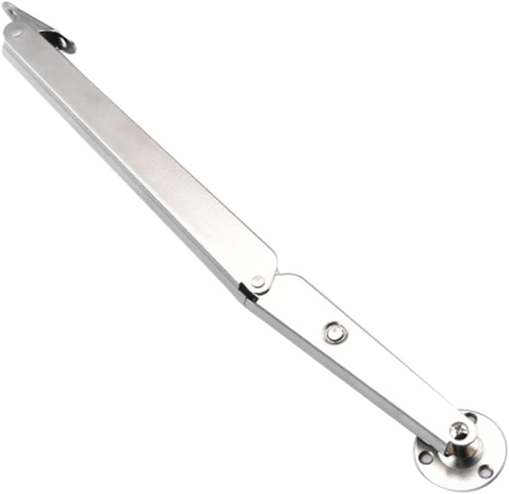 klarako 1PCS Flap Stay Damper Gas Spring, Only Open Down The Door, Gas Springs Hinge Slow Down Drop Leaf, Kitchen Cabinet Cupboard Door Hinges klarakoSilver 150N, as described - Image 1
