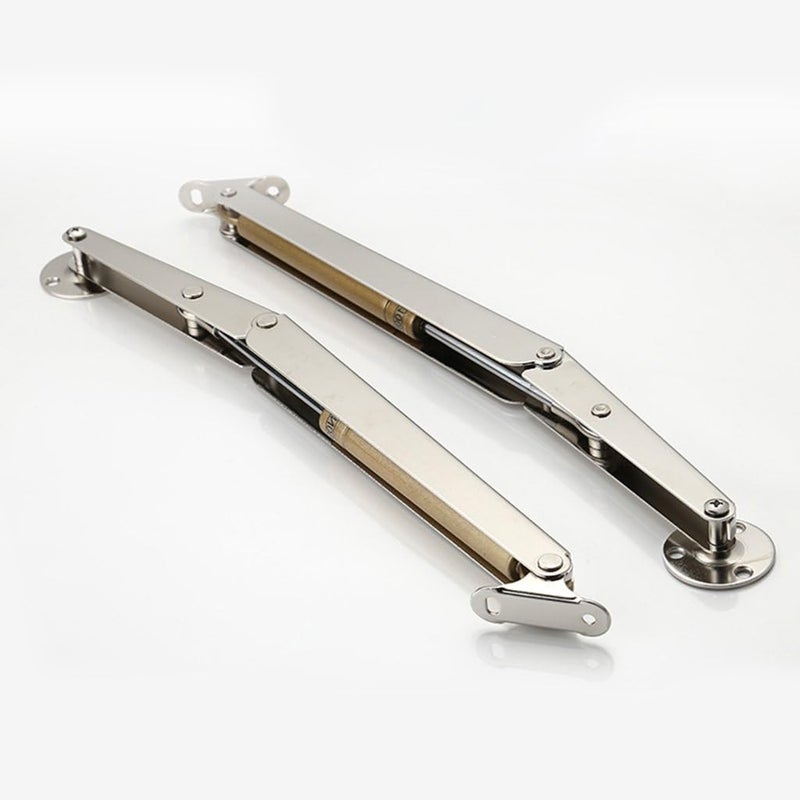 klarako 1PCS Flap Stay Damper Gas Spring, Only Open Down The Door, Gas Springs Hinge Slow Down Drop Leaf, Kitchen Cabinet Cupboard Door Hinges klarakoSilver 150N, as described - Image 2