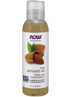 now Now Solutions Sweet Almond Moisturizing Oil, 118 ml  - Image 1