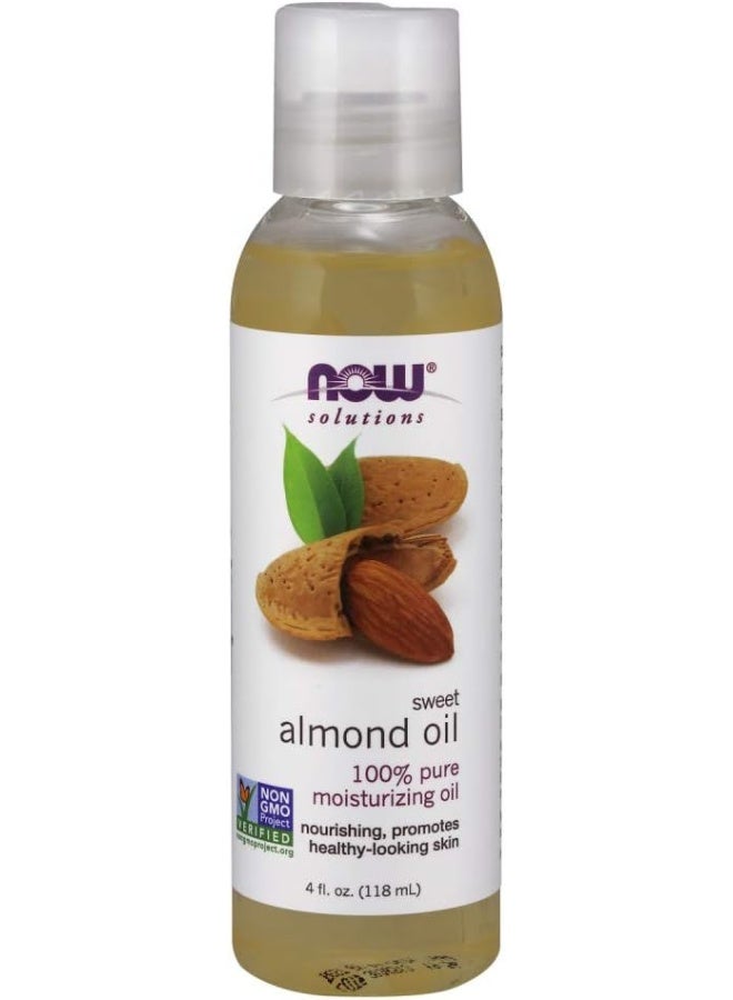 now زيت اللوز الحلو المرطب من ناو سوليوشنز، 118 مل - Image 1