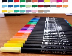 Artline Supreme Fine Pen (0.4 mm) Pen Light Blue  - Image 2