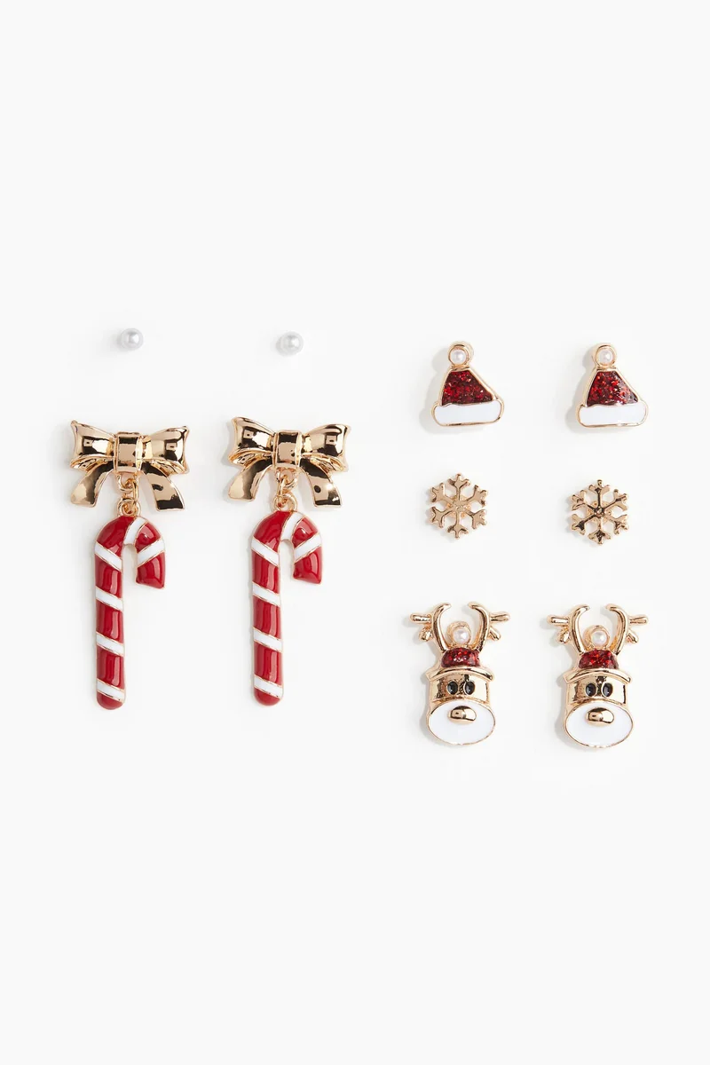 H&M 5 pairs stud earrings