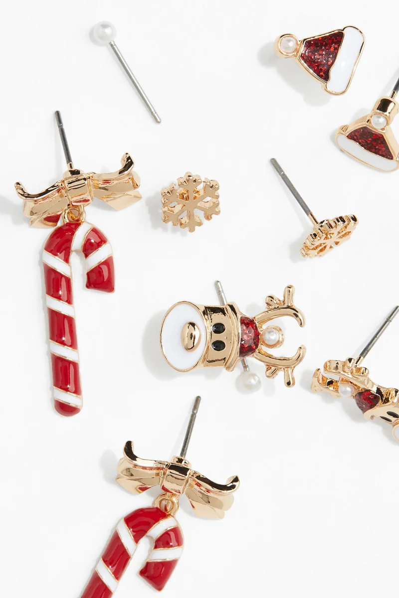 H&M 5 pairs stud earrings