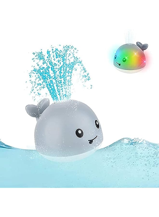 vesus Toys Whale Automatic Spray Water Bath Toy with Double Layer Waterproof, LED Light, Induction Sprinkler Bathtub Shower Toys for Toddlers Kids Boys Girls, Pool Bathroom Toy for Baby - Image 2