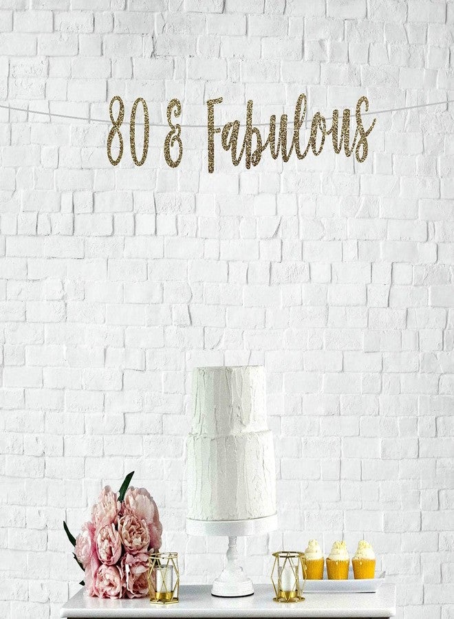 لافتة "Festiko®80 & Fabulous" لحفلة عيد الميلاد الثمانين، الذكرى السنوية الثمانين، لافتة عيد الميلاد الثمانين، ديكور عيد الميلاد الثمانين، لافتة لامعة، لافتة حفلة عيد الميلاد الثمانين