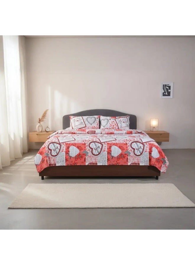 Bed sheet set, 4 pieces, 215x235 cm - Multicolor - Image 1