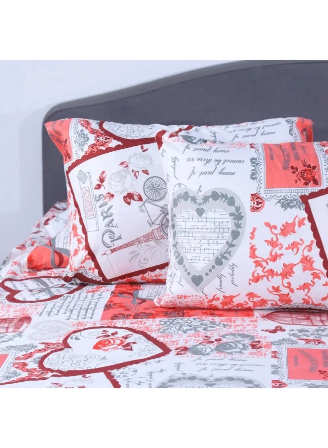 Bed sheet set, 4 pieces, 215x235 cm - Multicolor - Image 3