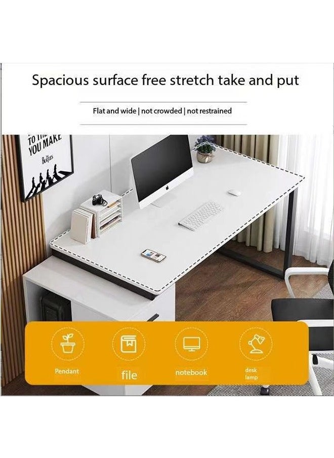 JCB CHIC - Computer Desk with 3 Drawers, Home Office Desks with Reversible Drawer Cabinet Printer Stand, Industrial PC Desk with Storage, Rustic Study Writing Table Workstation for Small Spaces - Image 1