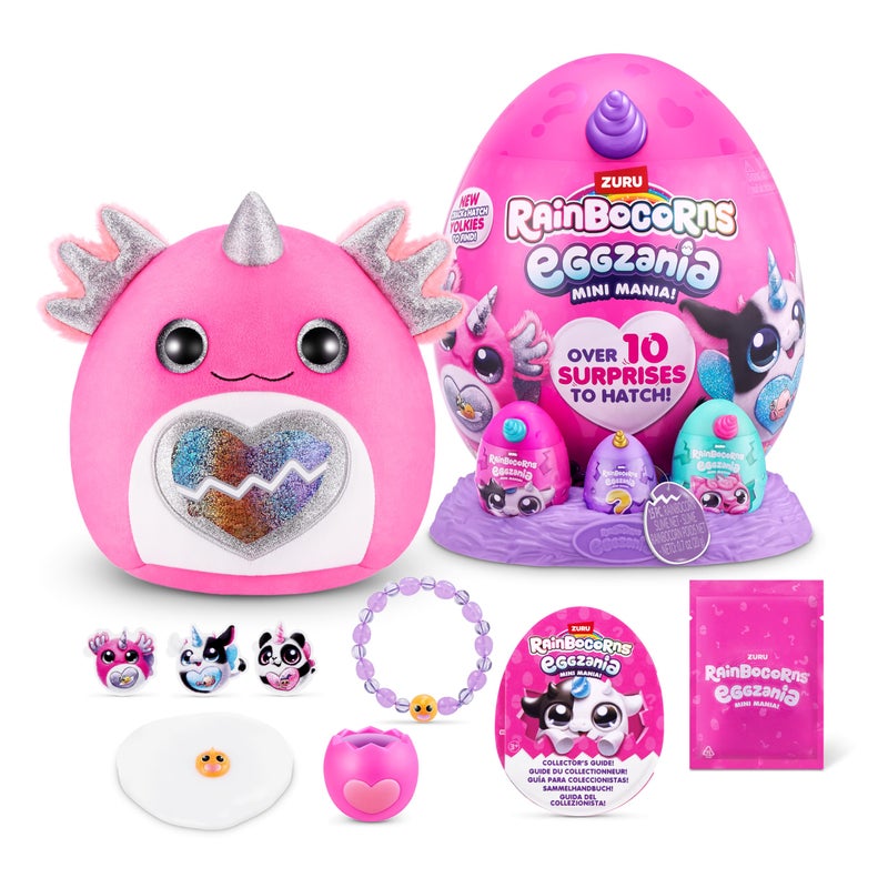 Rainbocorns Eggzania Mini Mania Cow Plush Surprise Unboxing with Animal Soft Toy Idea for Girls with Imaginary Play by ZURU - Image 2