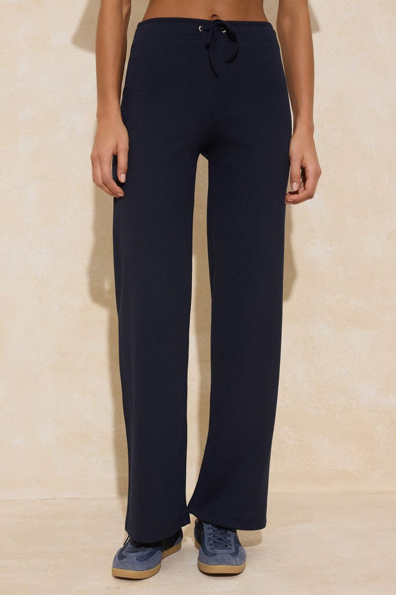 trendyol Brown-Navy Blue 2-Pack Flare/ Flared High Waist Knitted Sweatpants Tedaw25Ea00010 - Image 5