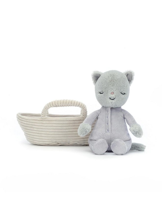 Jellycat Rock-A-Bye Kitten Stuffed Animal, 8 Inches | Cats & Kittens Plush Toy | Classic Children'S Gift  - Image 3