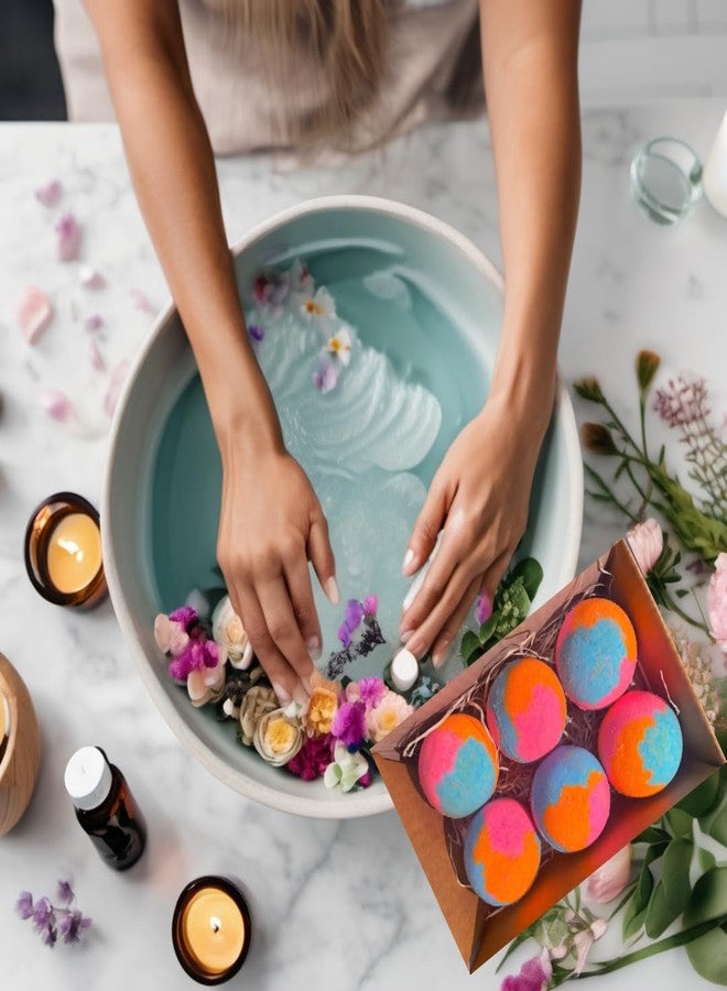 Aaranyam Premium Rose Bath Bombs – Long-Lasting, Moisturizing & Hydrating Bath Bombs for Relaxing Hot Water Bath, Aromatic & Skin-Soothing, 75g Each, Pack of 6 - Image 4