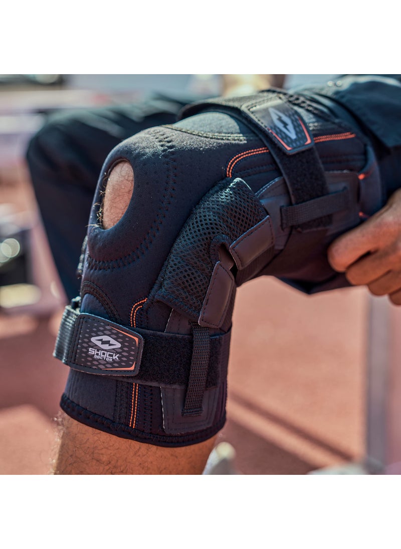 Shock Doctor Shock Doctor Maximum Support Compression Knee Brace - For ACL/PCL Injuries, Patella Support, Sprains, Hypertension and More for Men and Women, Large, Black  - Image 3