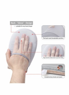 Excefore Steamer Glove, 2 Pcs Heat Resistant Protective Ironing Glove with Finger Loop for Clothes, for Ironing Board, Steam Iron Board, Hand-Held Ironing Board, Ironing Ironing Table Ironing Rack  - Image 2