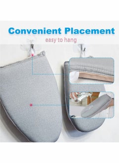 Excefore Steamer Glove, 2 Pcs Heat Resistant Protective Ironing Glove with Finger Loop for Clothes, for Ironing Board, Steam Iron Board, Hand-Held Ironing Board, Ironing Ironing Table Ironing Rack  - Image 4