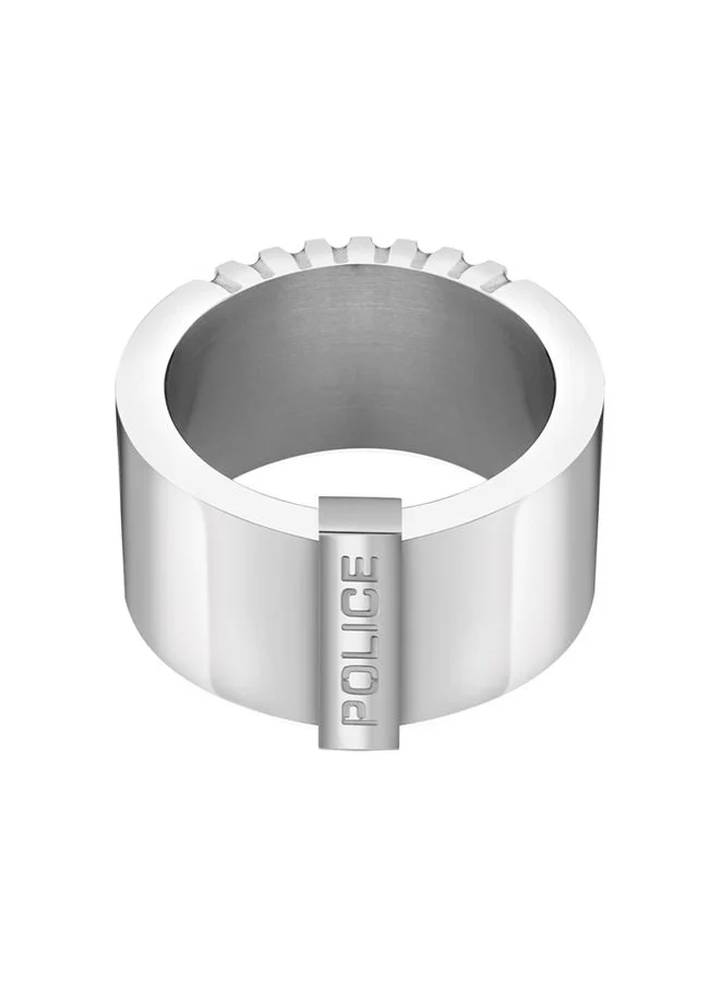POLICE Gear Silver Ring For Men