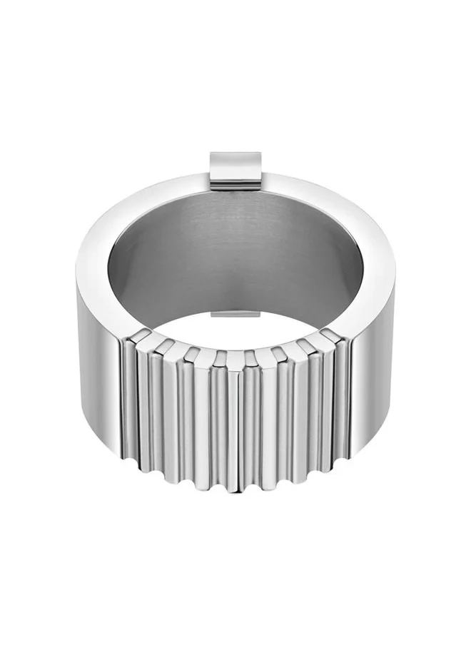 POLICE Gear Silver Ring For Men