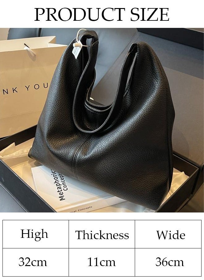 DUNISO Women's Shoulder Tote Bag Faux Leather Handbag for Women Large Capacity Messenger Fashionable Travel Shoulder Bag for Ladies Girls College Students - Image 4