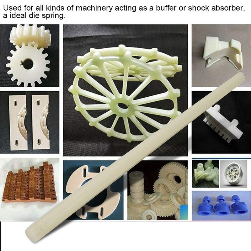 قضيب نايلون أبيض بقطر 20 مم وطول 500 مم أداة ثقب بلاستيكية للآلات - Image 3