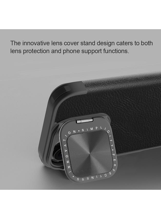 Nillkin Case For iPhone 16 Pro Max Qin Prop Series Flip Camera Cover Design Leather Phone Case - Image 5