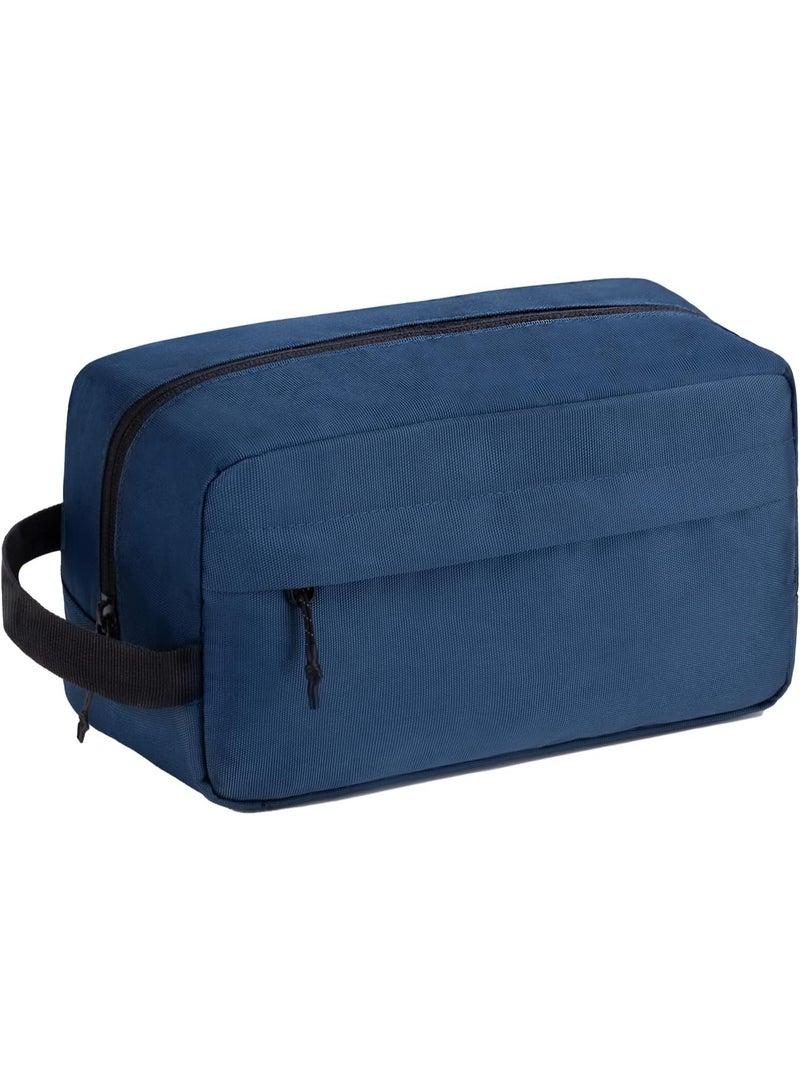 FIRST PRO Men’s Hanging Toiletry Bag – Water-Resistant Canvas Dopp Kit for Travel & Shaving – Navy Blue, One Size - Image 1
