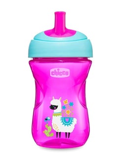 Chicco Advanced cup for 12 months and up girls in pink and purple  - Image 2
