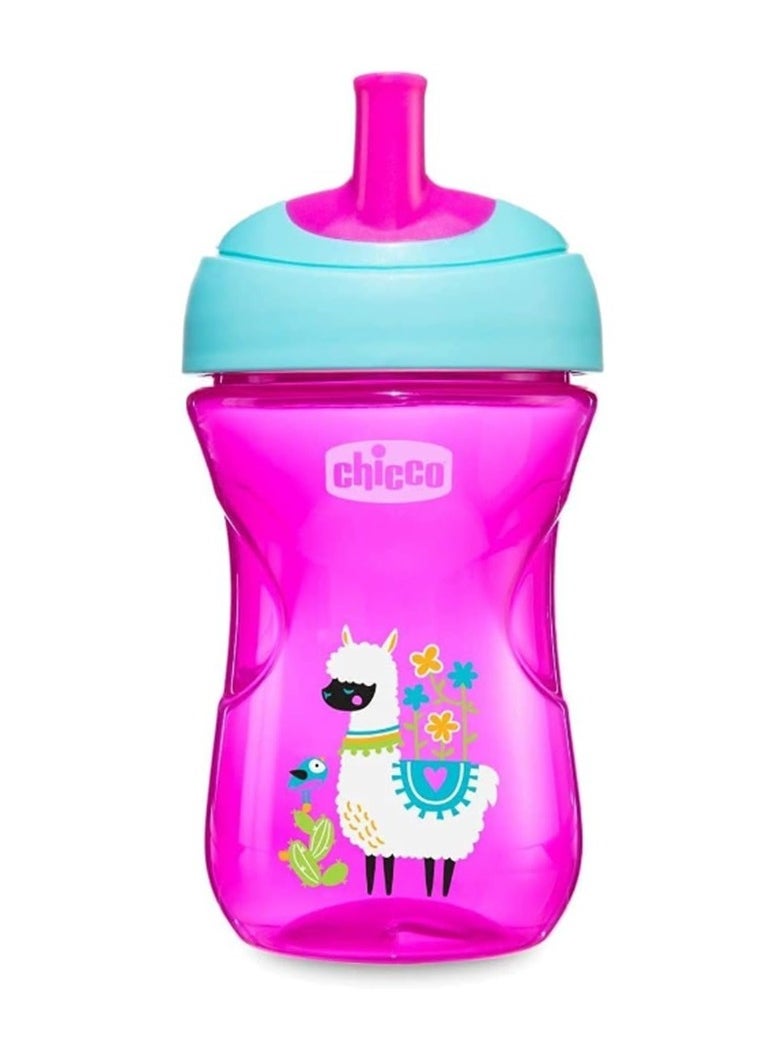 Chicco Advanced cup for 12 months and up girls in pink and purple  - Image 2