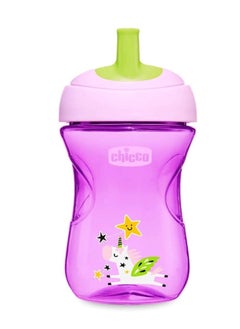 Chicco Advanced cup for 12 months and up girls in pink and purple  - Image 3