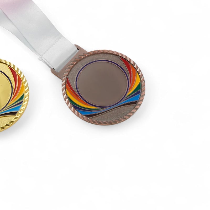 Canbee Sports Medal for School Winner, Olympic, Sports Champion, Cricket, Football, Badminton, Race, Volleyball, Basketball or Office RNR Rewards Madel (Premium Browns - 3 Medals) - Image 4